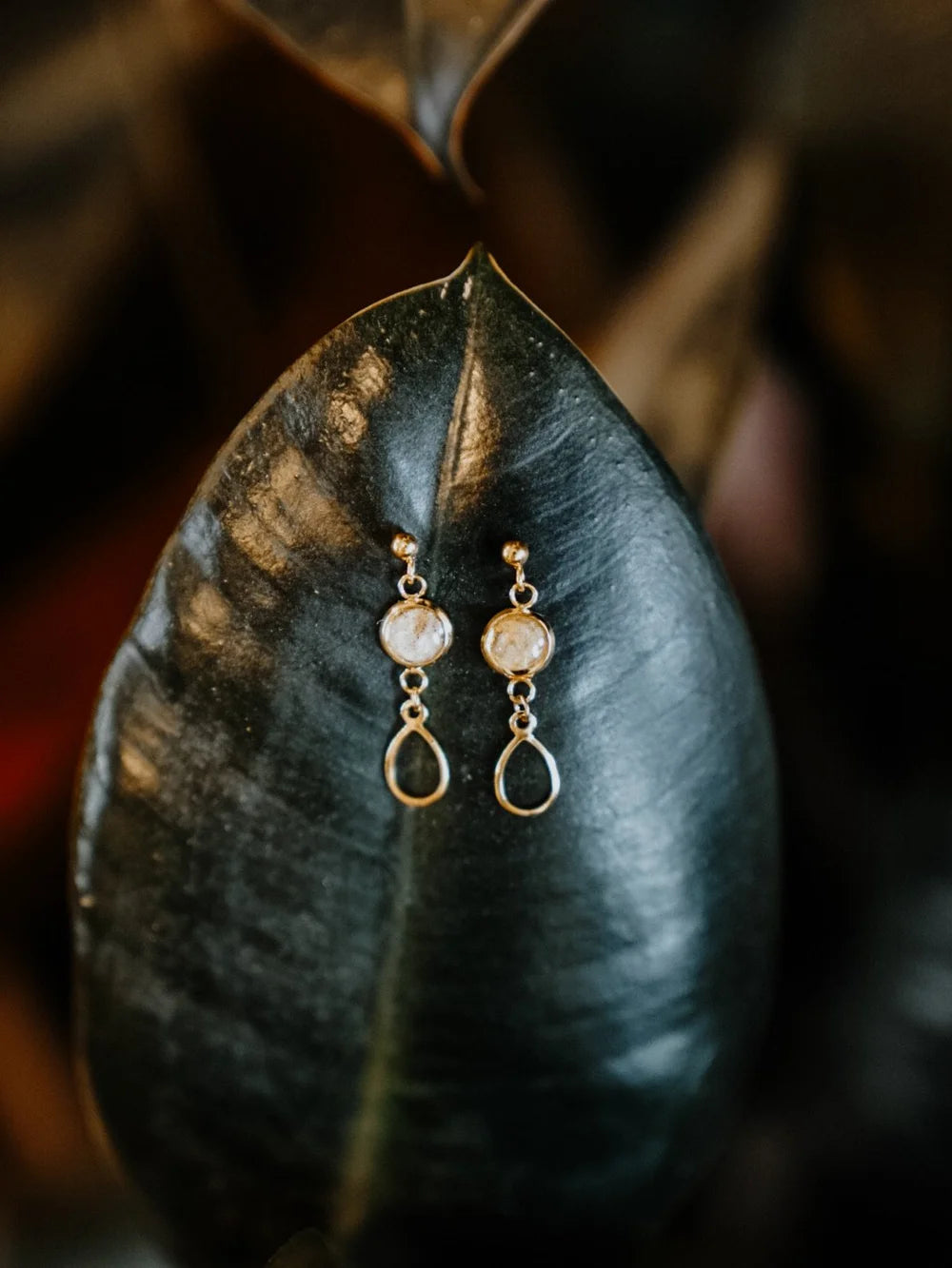 Homestead Handicraft - Salmon Skin Earrings