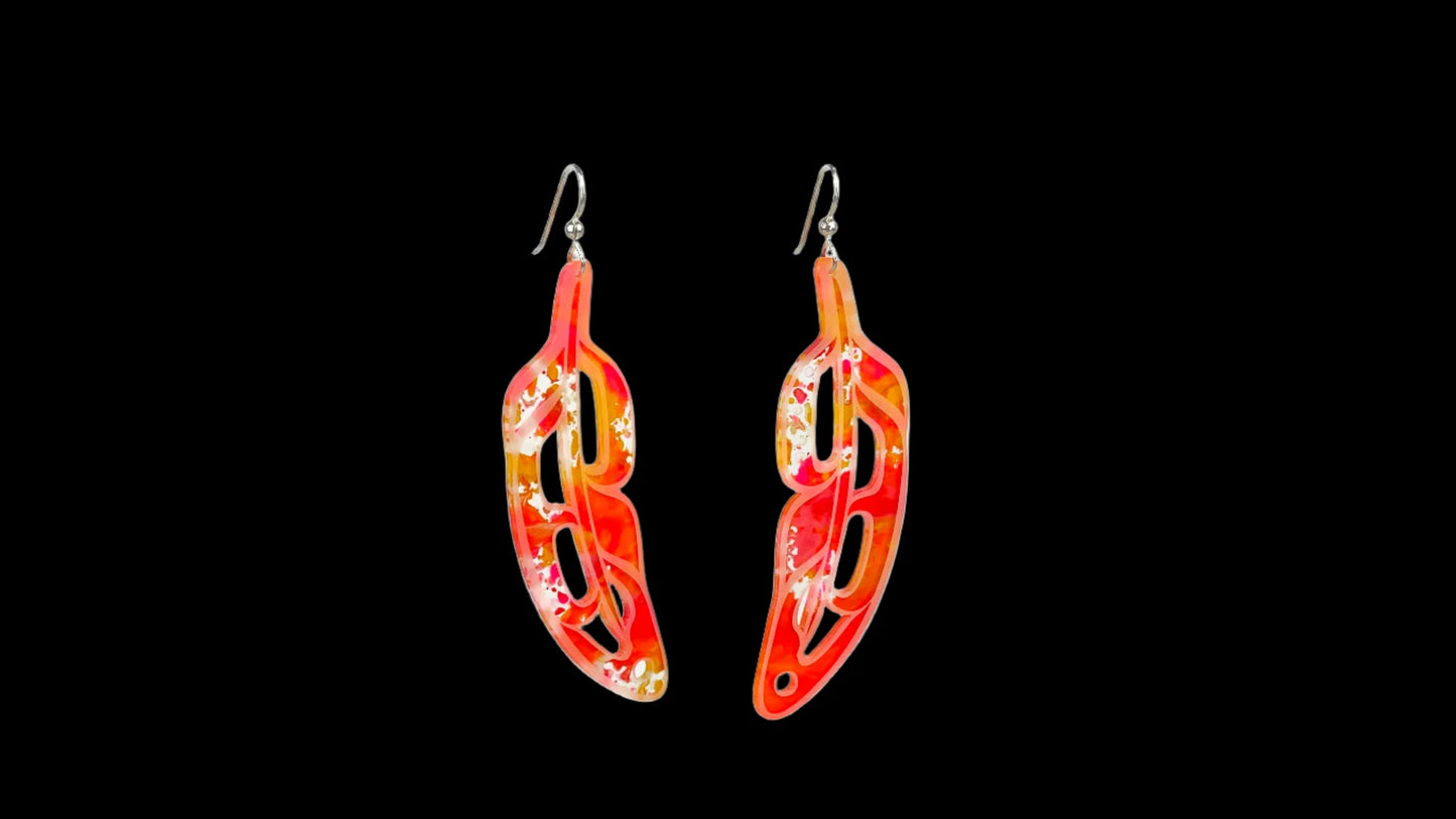 Trickster Co- Hand Painted Feathers - Small