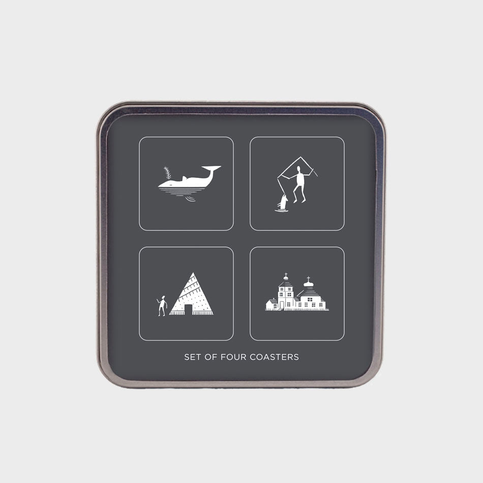 Alaska Gallery Scrimshaw Coasters