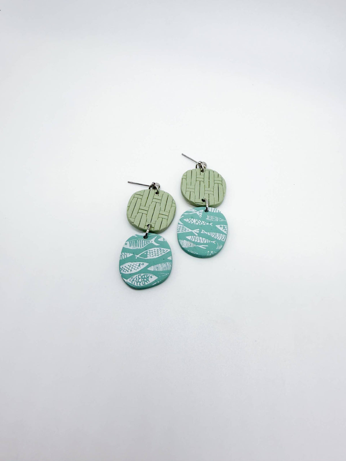 Fish Print Earrings