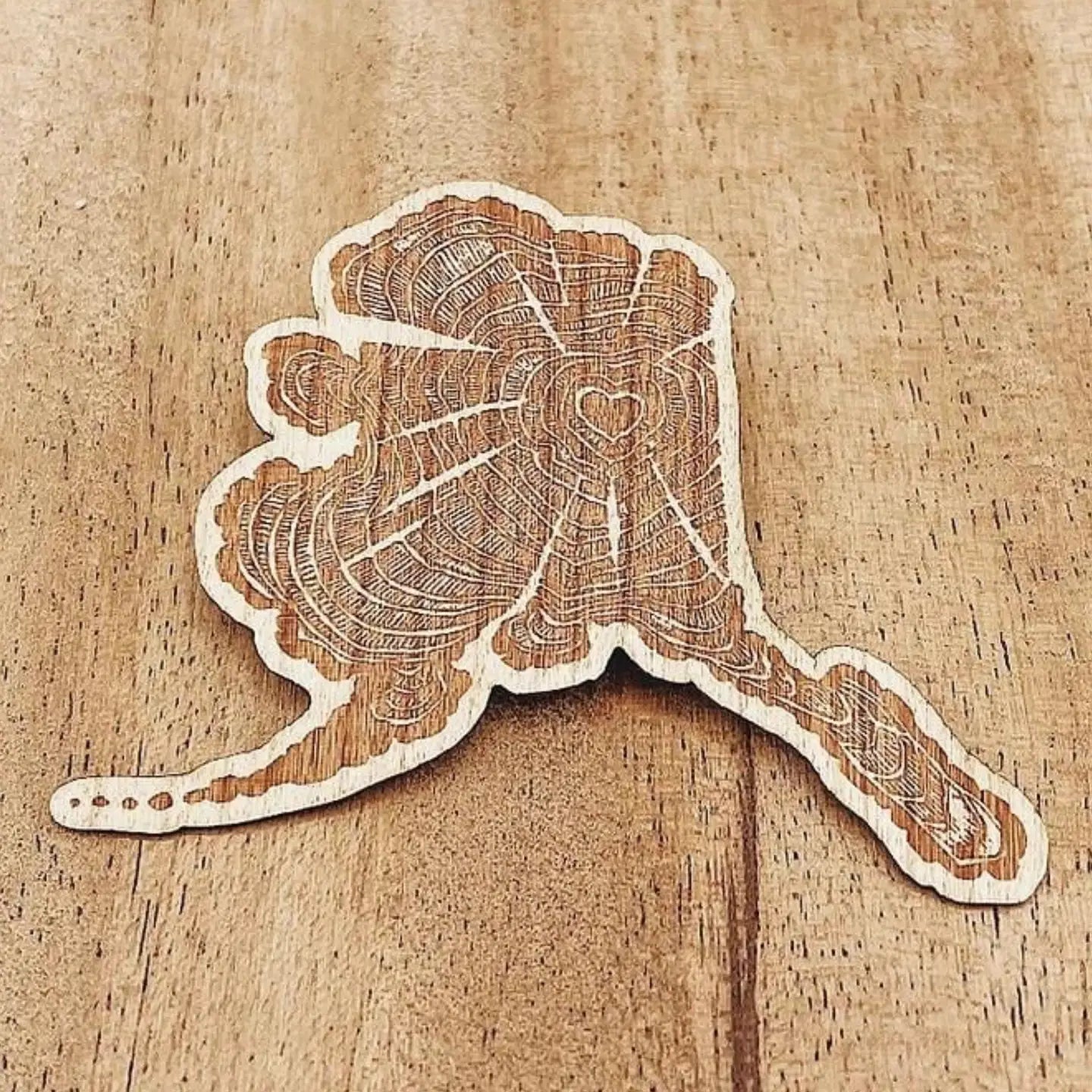 Brianna Reagan Creates - Love Alaska Wood Sticker