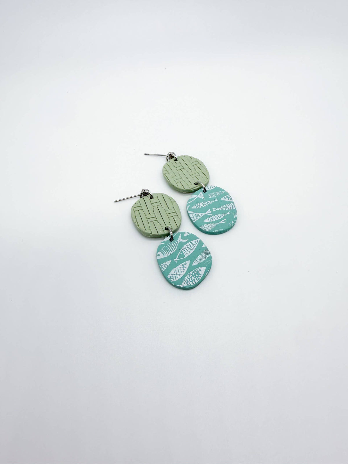 Fish Print Earrings