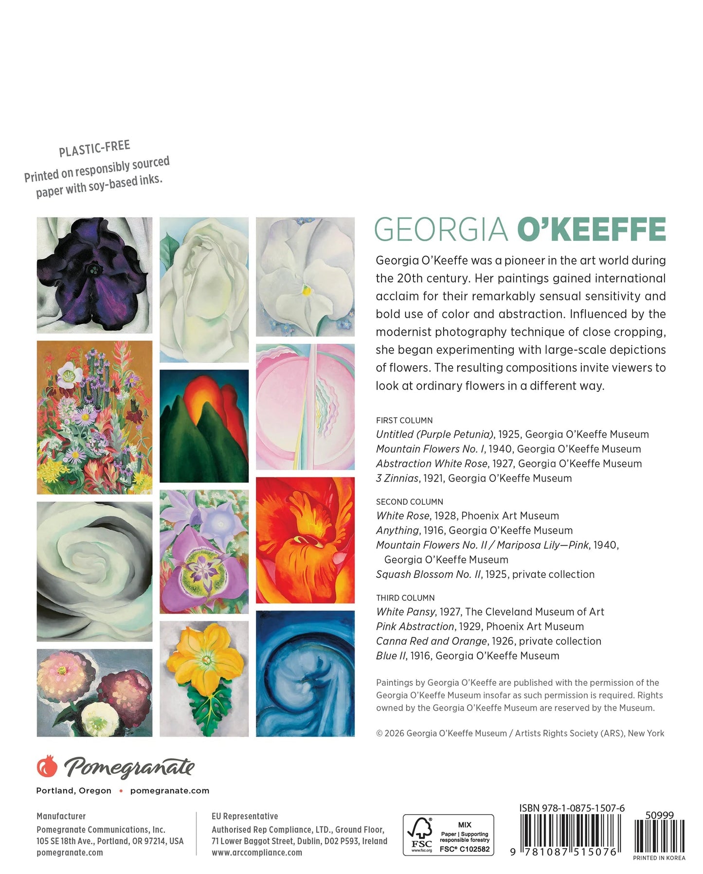 Georgia O'Keeffe 2027 Mini Wall Calendar