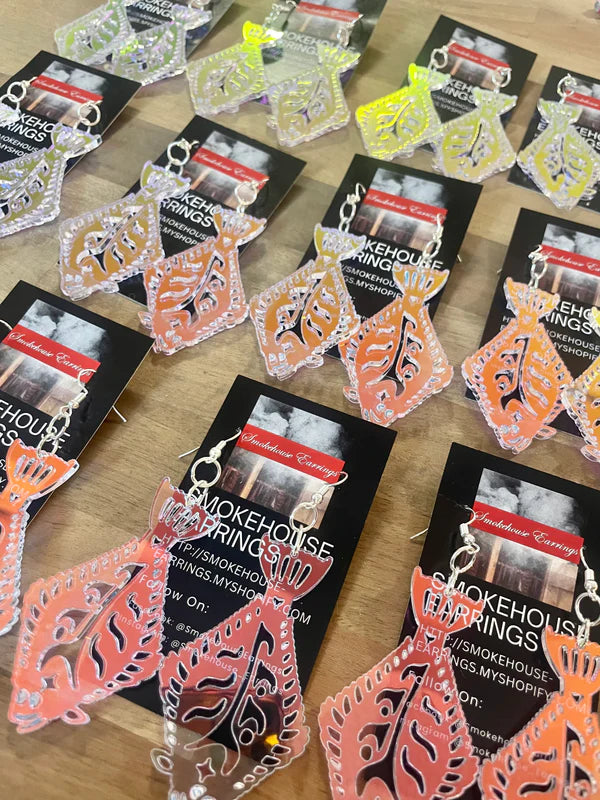 Smokehouse Earrings - Acrylic Earrings