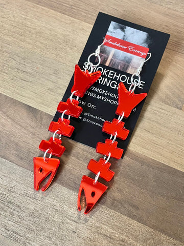 Smokehouse Earrings - Acrylic Earrings