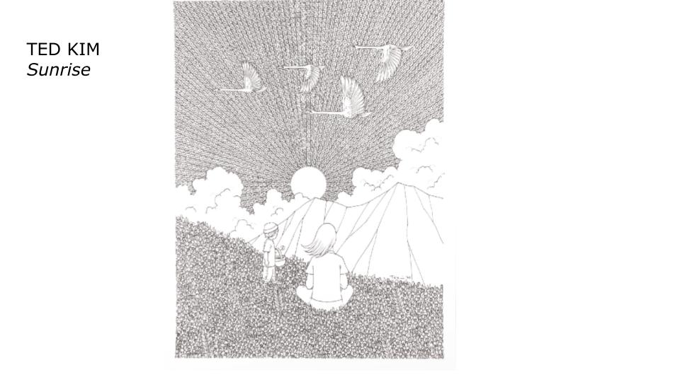 “Sunrise” Silkscreened print Ted Kim
