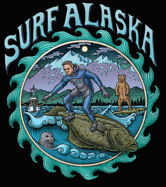 Surf Alaska T-Shirt by Ray Troll