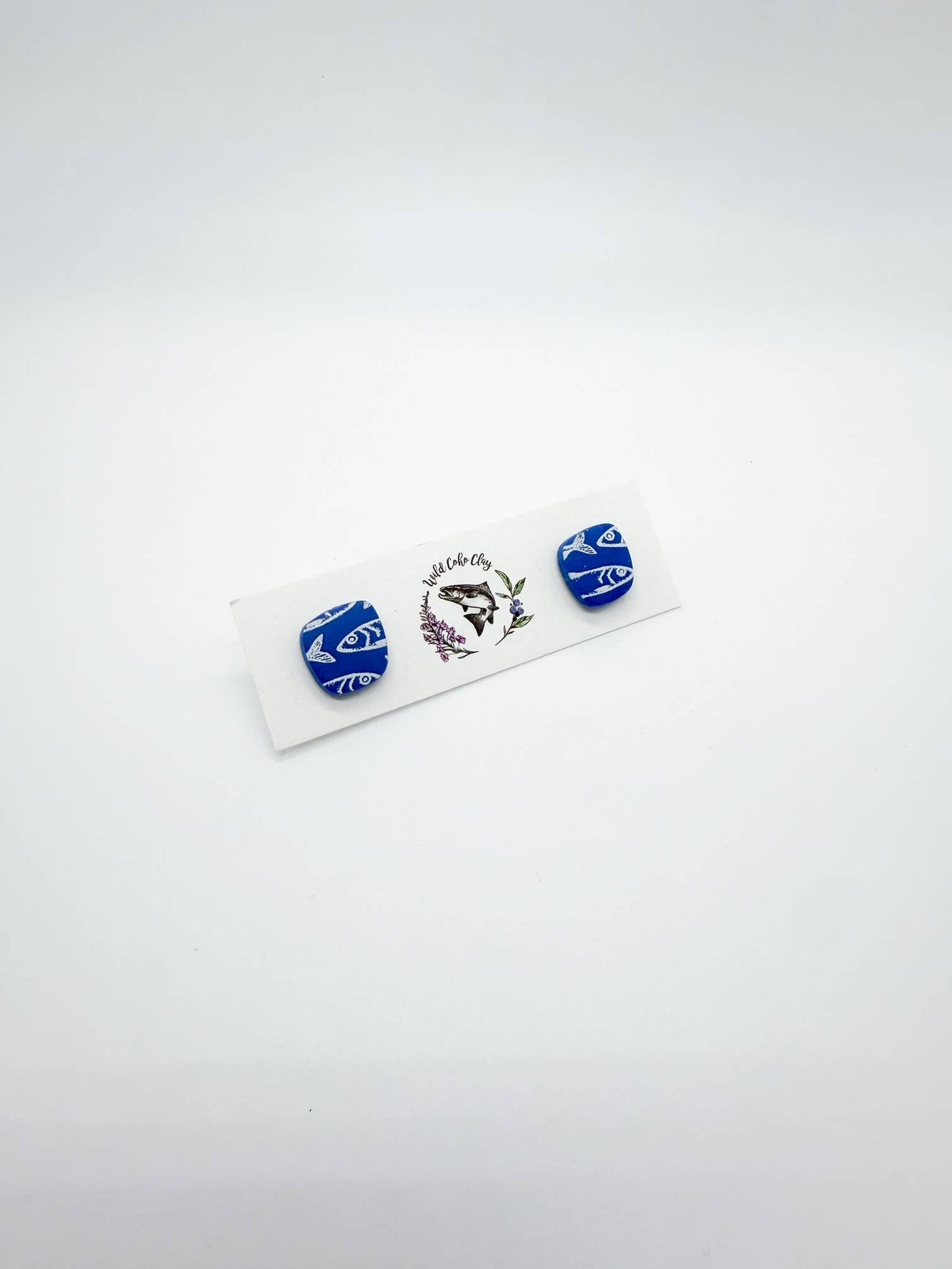 Fish Print Studs
