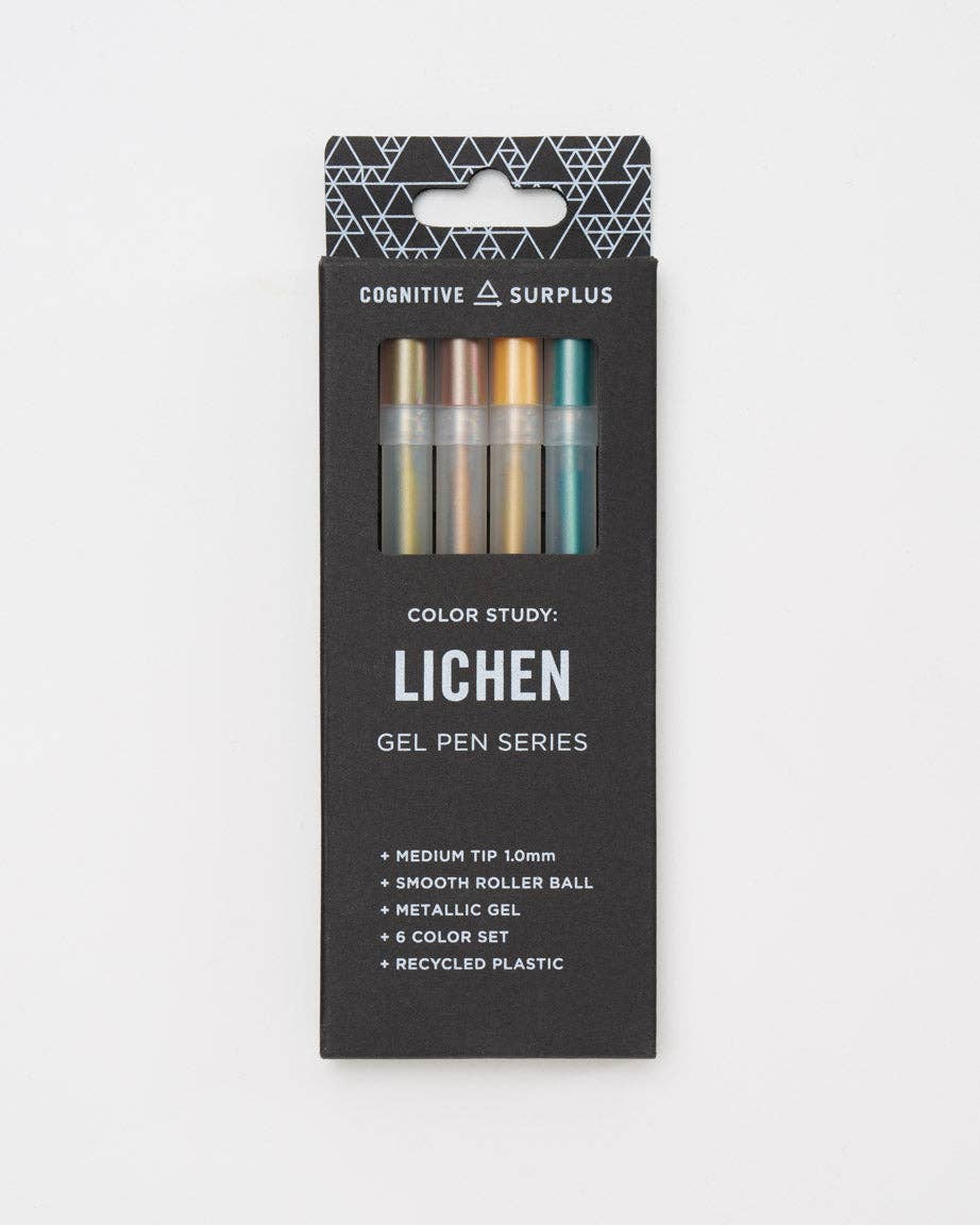 Lichen Metallic Gel Pen Pack
