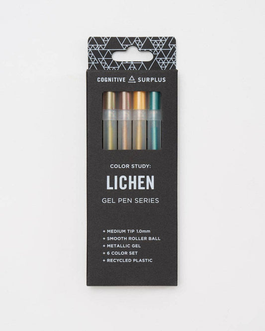 Lichen Metallic Gel Pen Pack