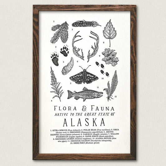 Alaska Field Guide Art Print