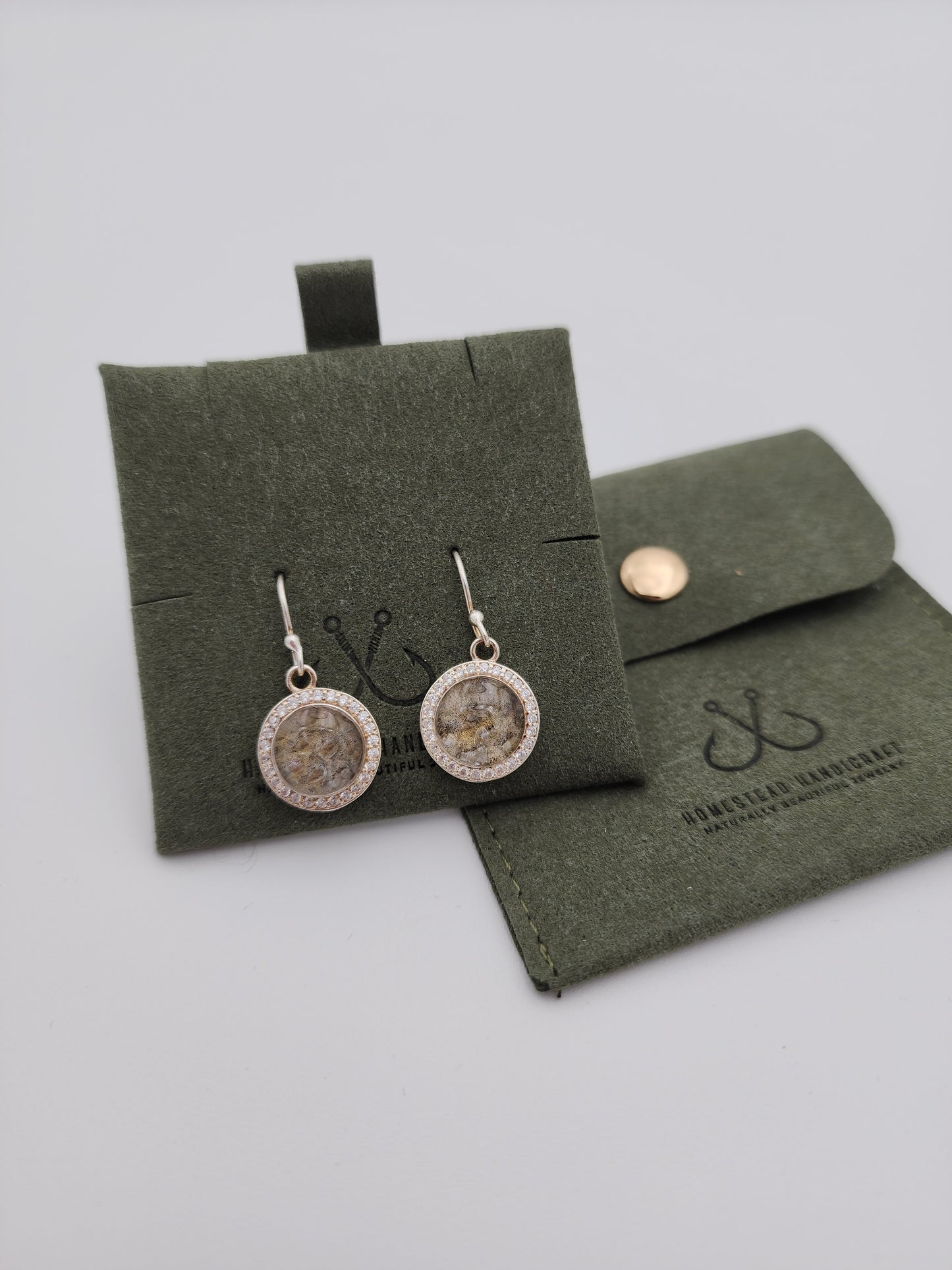 Homestead Handicraft - Fine Salmon Skin Earrings
