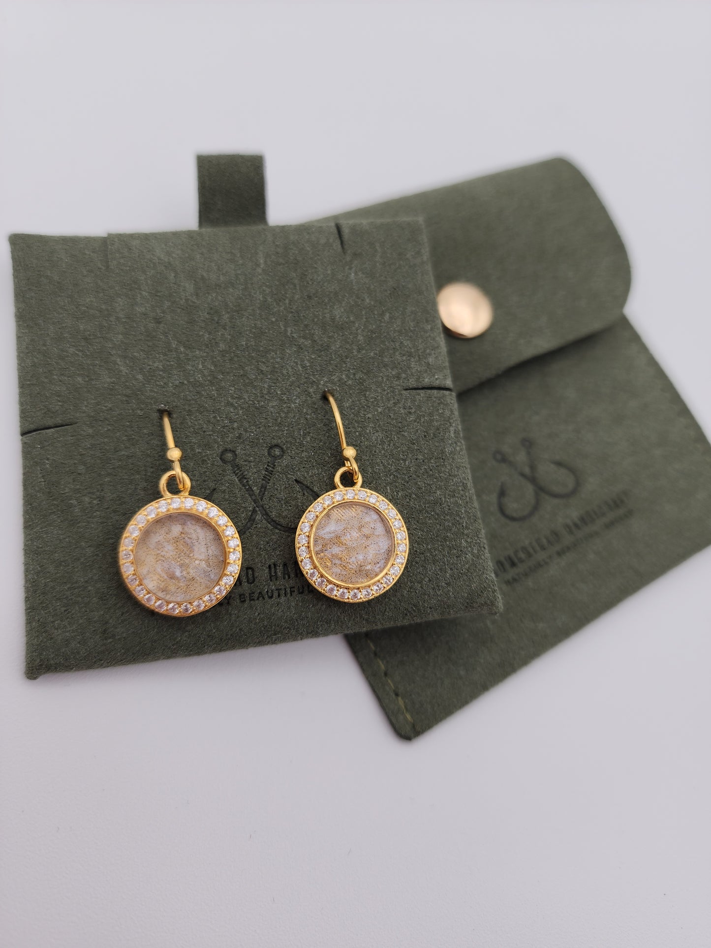 Homestead Handicraft - Fine Salmon Skin Earrings