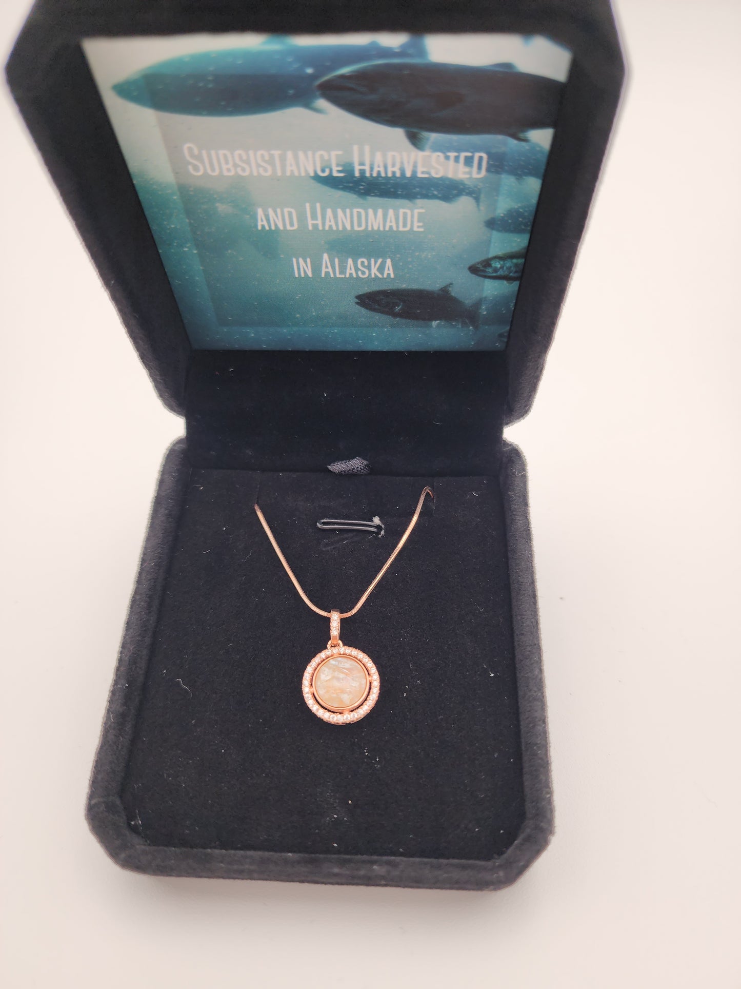 Homestead Handicraft - Fine Salmon Skin Necklace