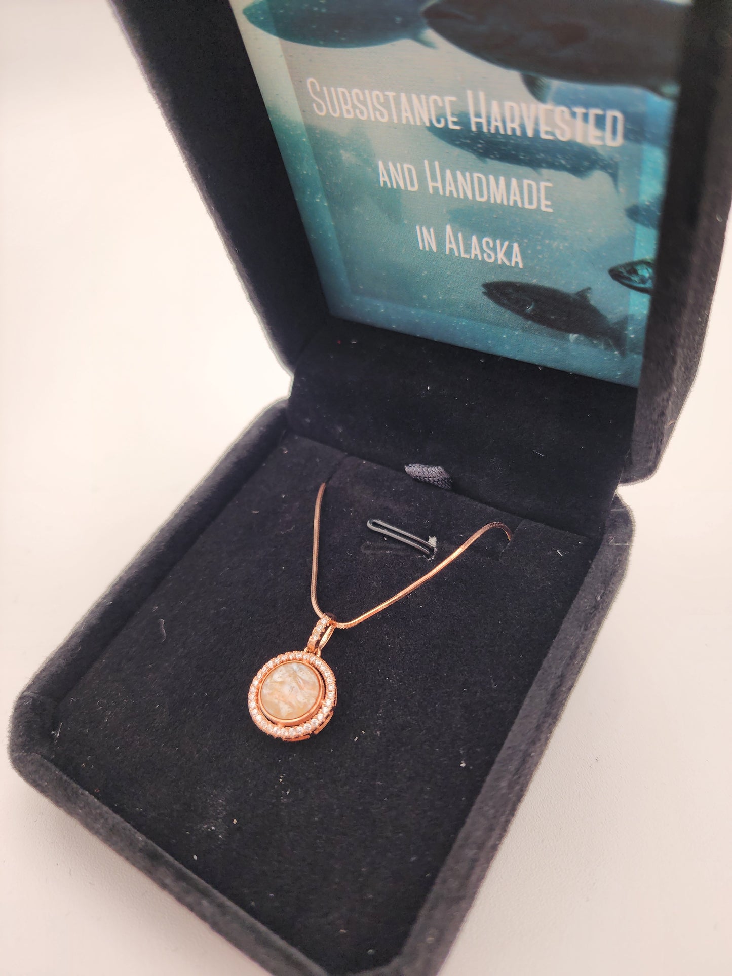 Homestead Handicraft - Fine Salmon Skin Necklace