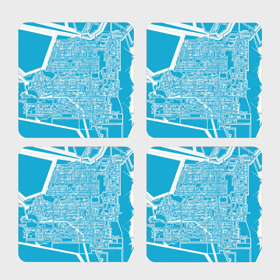 Anchorage Map Coasters